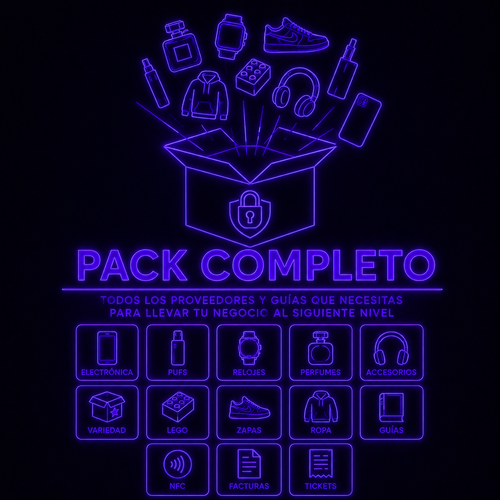 Pack Todos Los Proveedores+Guia Reventa +Facturas y Tickets+NFC