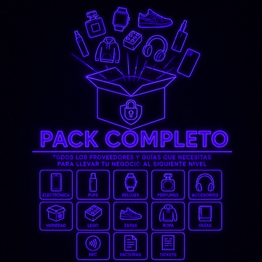 Pack Todos Los Proveedores+Guia Reventa +Facturas y Tickets+NFC